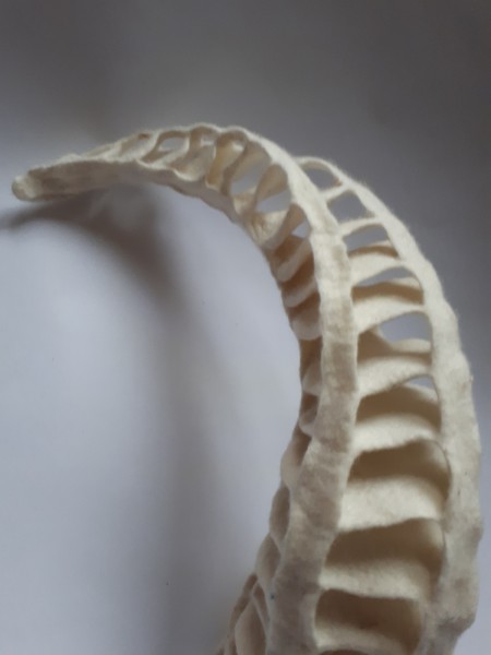 Auf&acute;s Horn genommen - plastische Objekte aus Filz  Beispiel 3