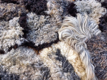 Sitzfelle aus Rohwolle Beispiel 2